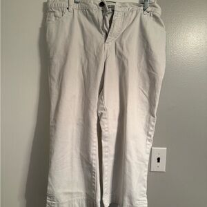 Monroe & Main Womens White Chinos